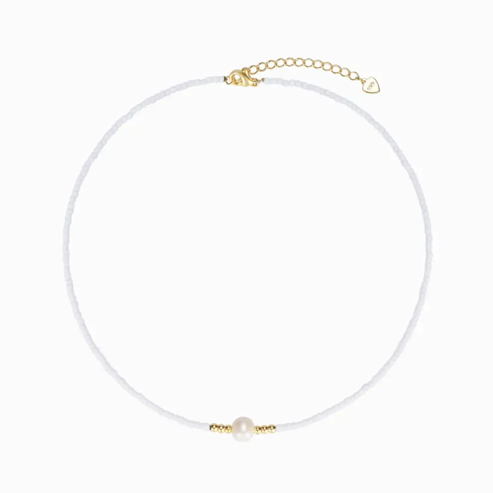 For Daughter - I am so proud of you freshwater pearl necklace