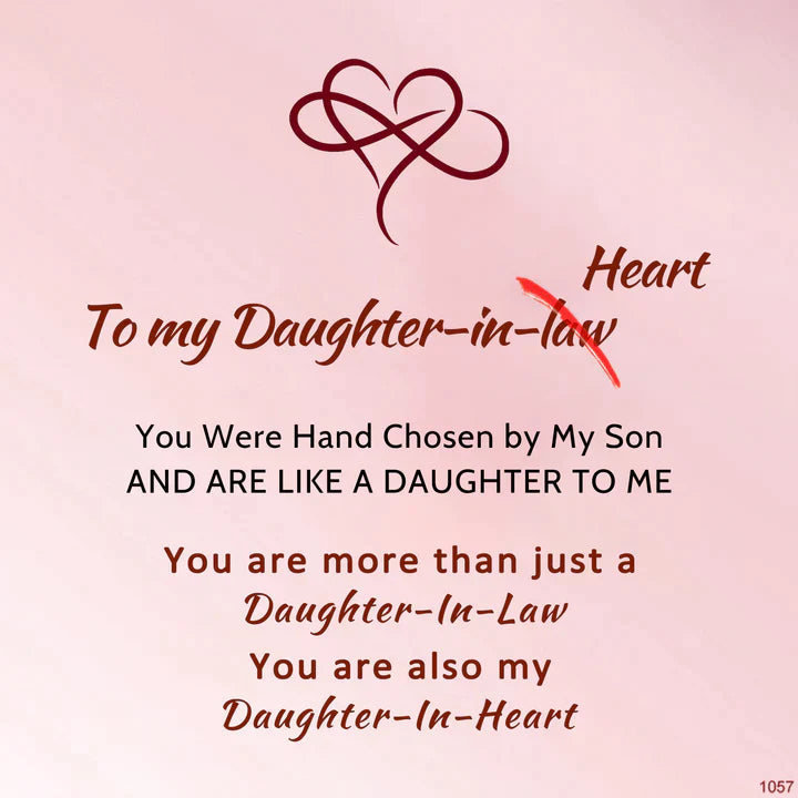 For Daughter-in-law - You Are Also My Daughter-in-heart Infinity Heart Bracelet-37bracelet