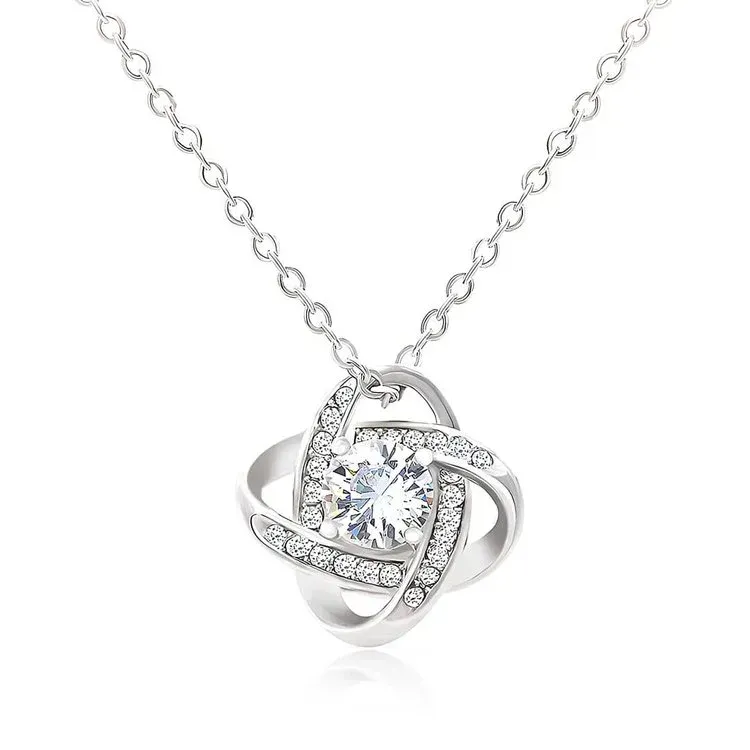 Apology Forever Rose Gift For Her - Necklace & Message Gift Set