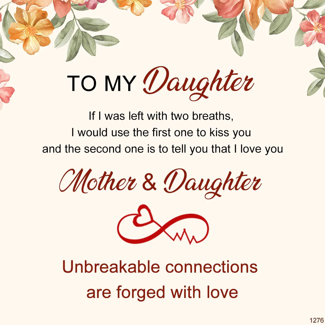 For Granddaughter/Daughter - Unbreakable connections are forged with love Infinity Heartbeat Bracelet-37bracelet