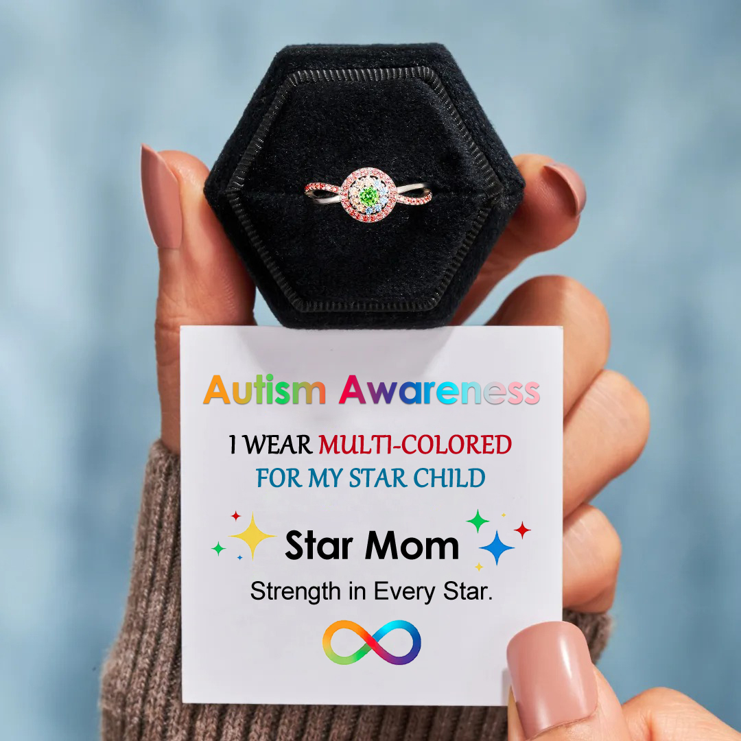 Autism Awareness Gift Strength In Every Star Puzzle Ring