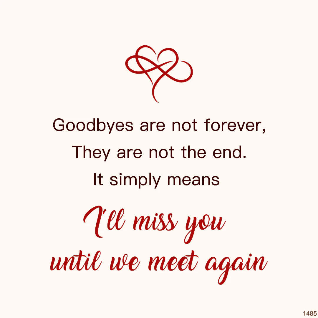 For Anyone - I'll Miss You Until We Meet Again Infinity Bracelet-37bracelet