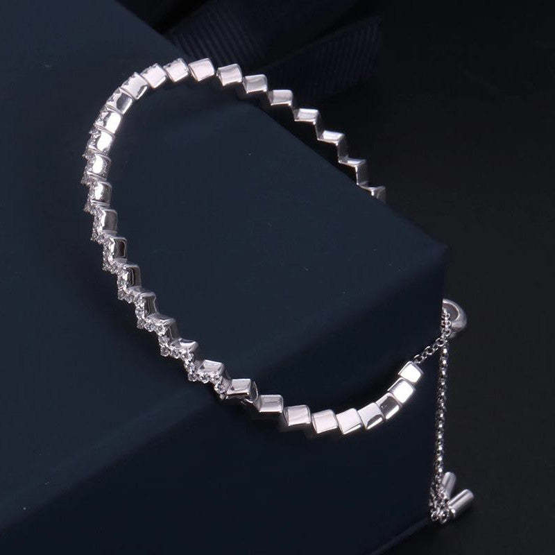 For Daughter - S925 I Will Be There For You Through Highs And Lows In Life Bracelet