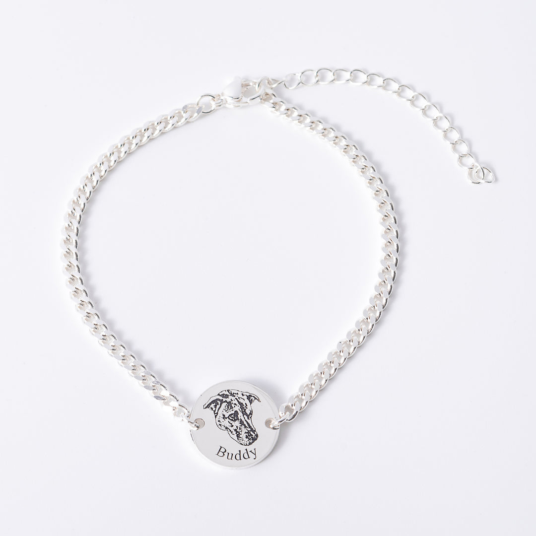 Custom Pet Face Portrait Bracelet