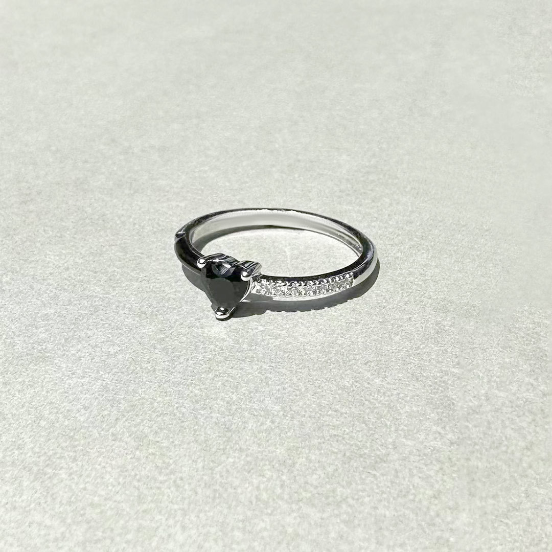 For Friends - Best bitches in heart & soul Half Diamond Ring