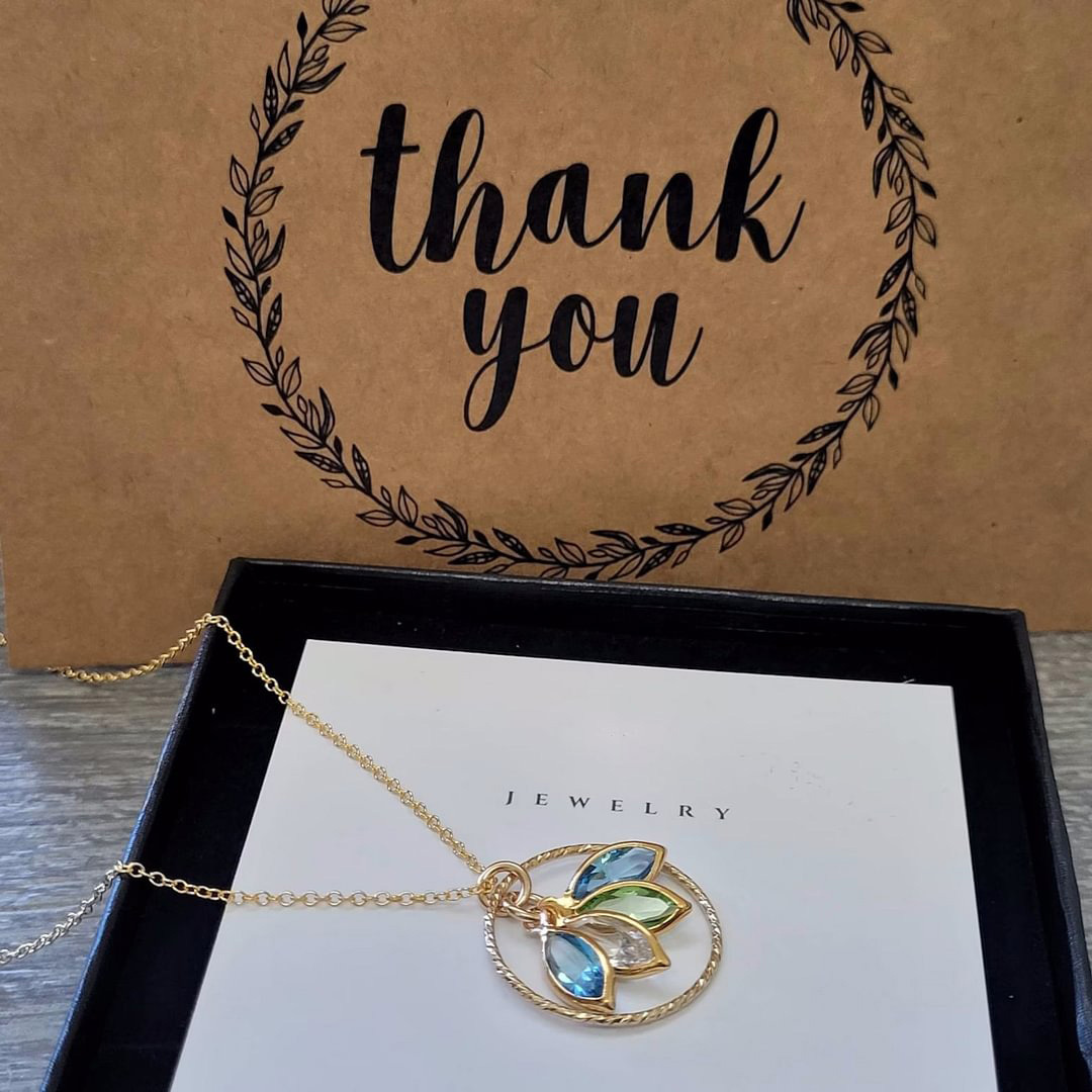 Personalized Family Birthstone Necklace