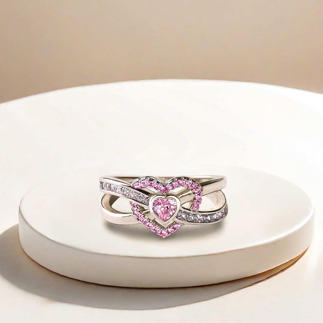 Awareness of breast cancer Infinite Love Ring