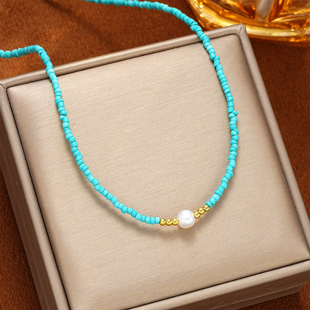 To My Beautiful Granddaughter - I am so proud of you freshwater pearl necklace