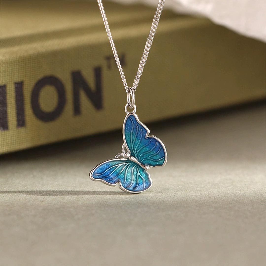 For memorial-Those we love don t go away Butterfly Necklace