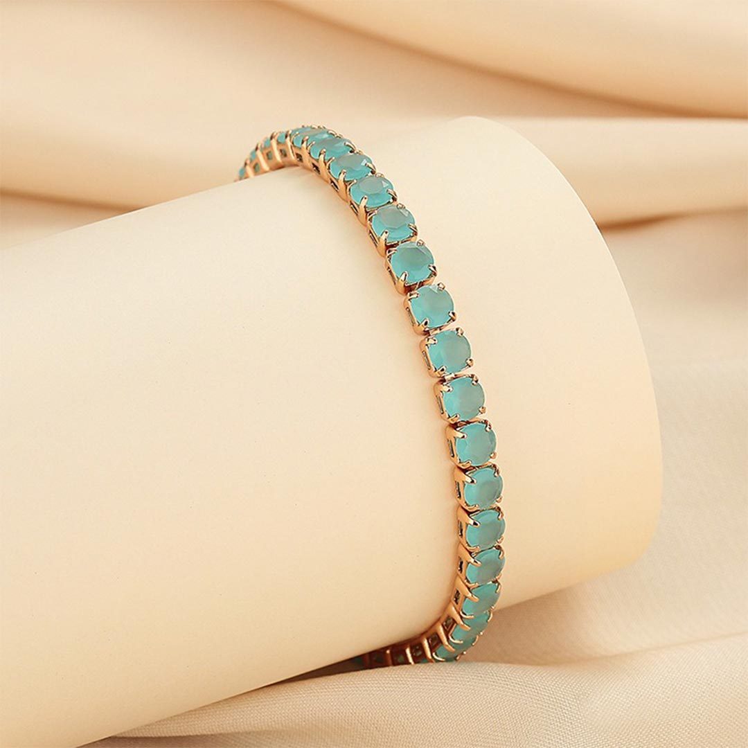 Ovarian Cancer Awareness Tennis Bracelet