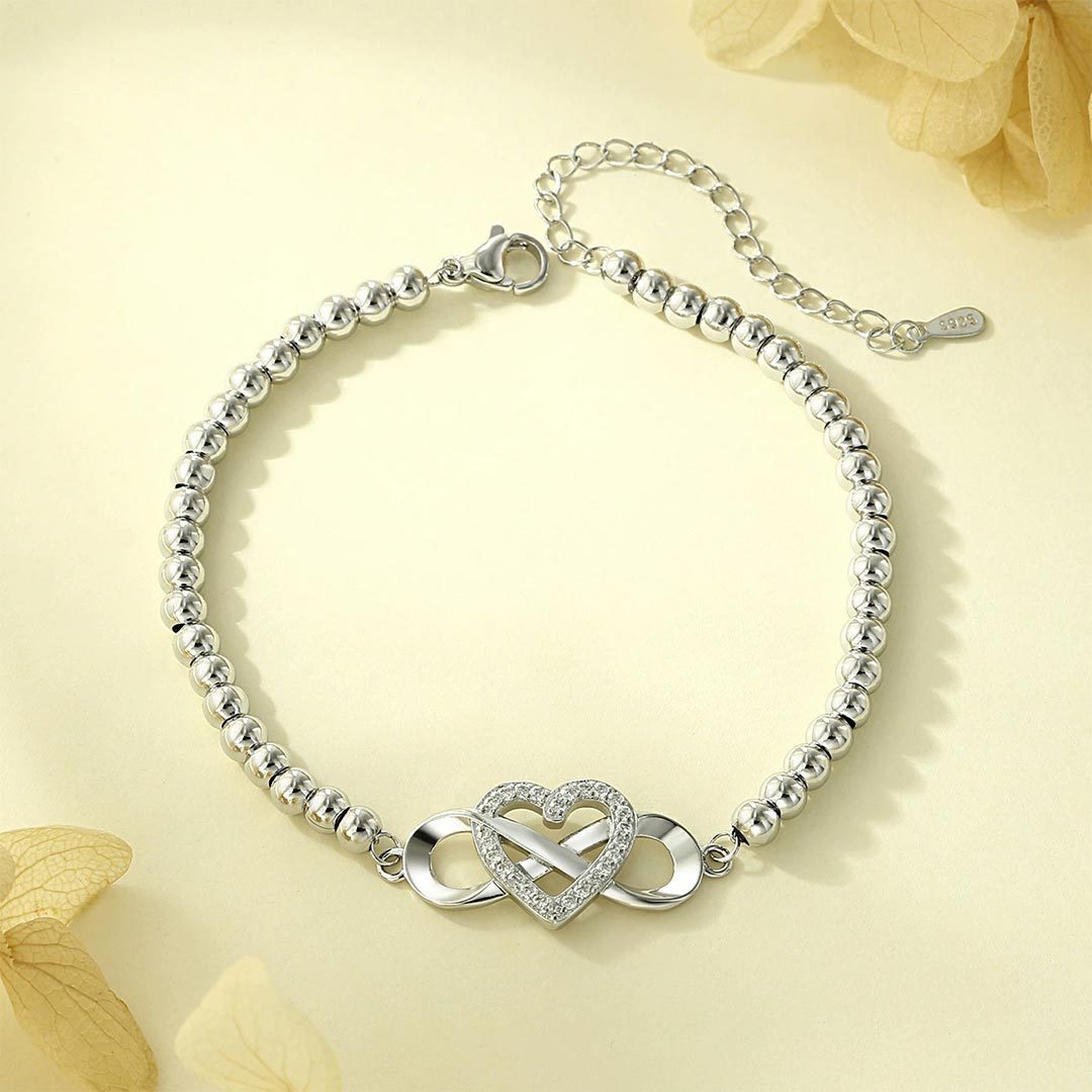 To my Granddaughter Infinity Love Bead Bracelet