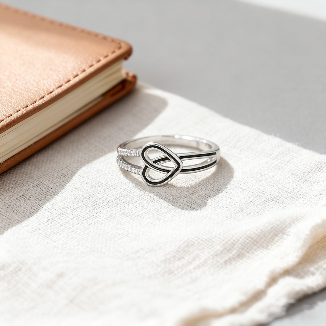 Melanoma & Skin Cancer Awareness Black Stone Ring