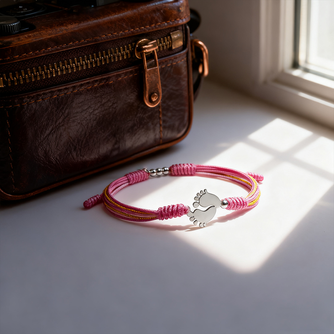 For Memorial - Mama of an Angel Braided ankle bracelet