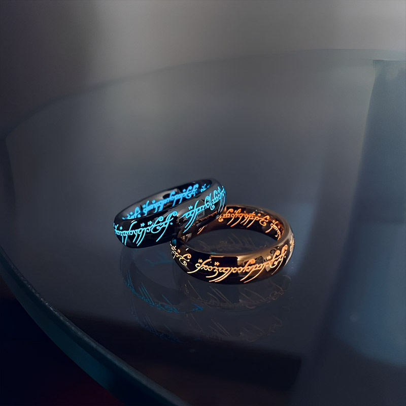 Elvish Ring Glow in the Dark, 1:1 Replica, Magical gift for couples, for boyfriend, or just for yourself (buy two free shipping)