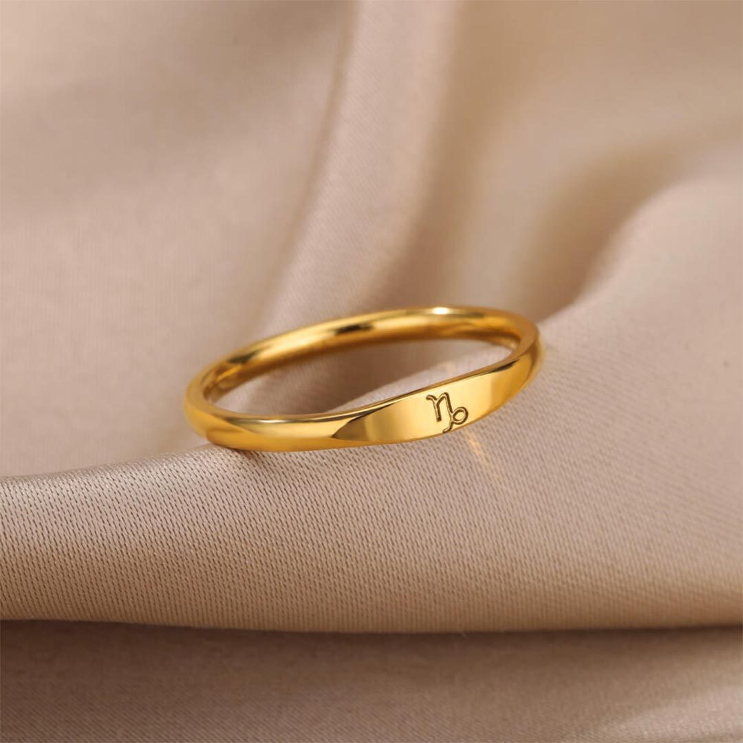 Zodiac Thin Ring