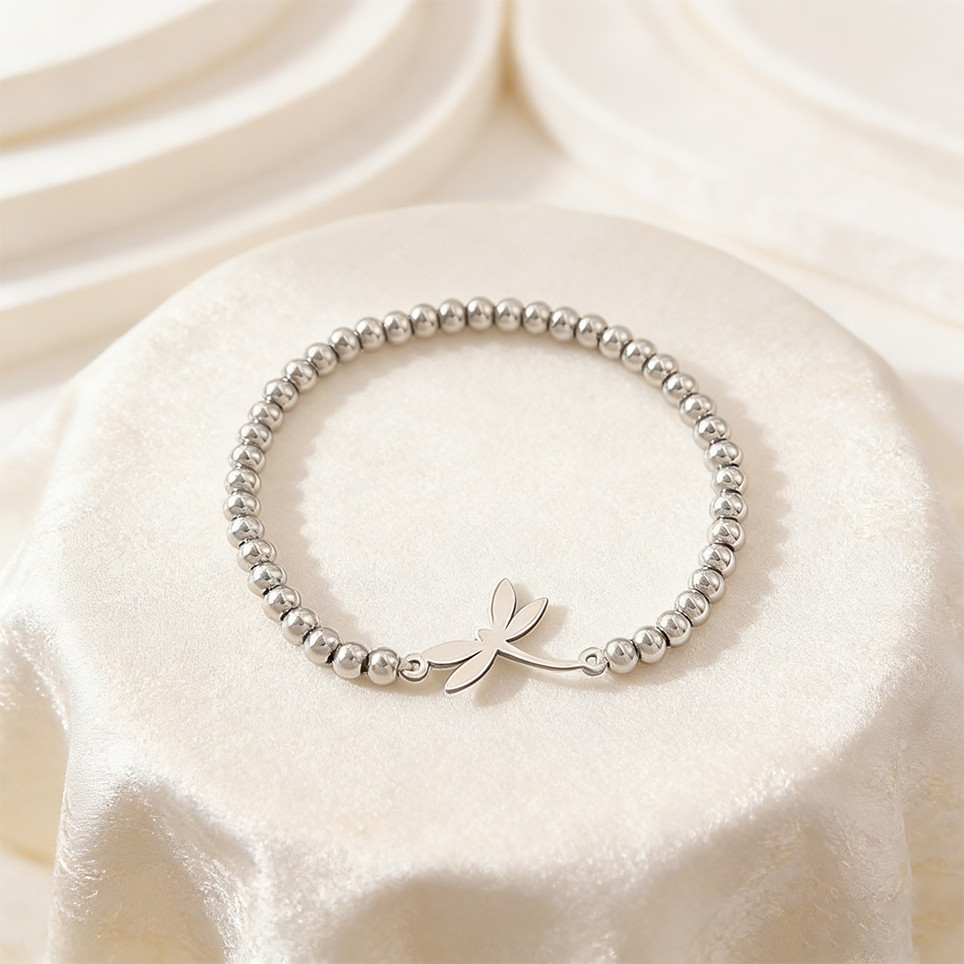 For Memory – Dragonfly Beaded Bracelet