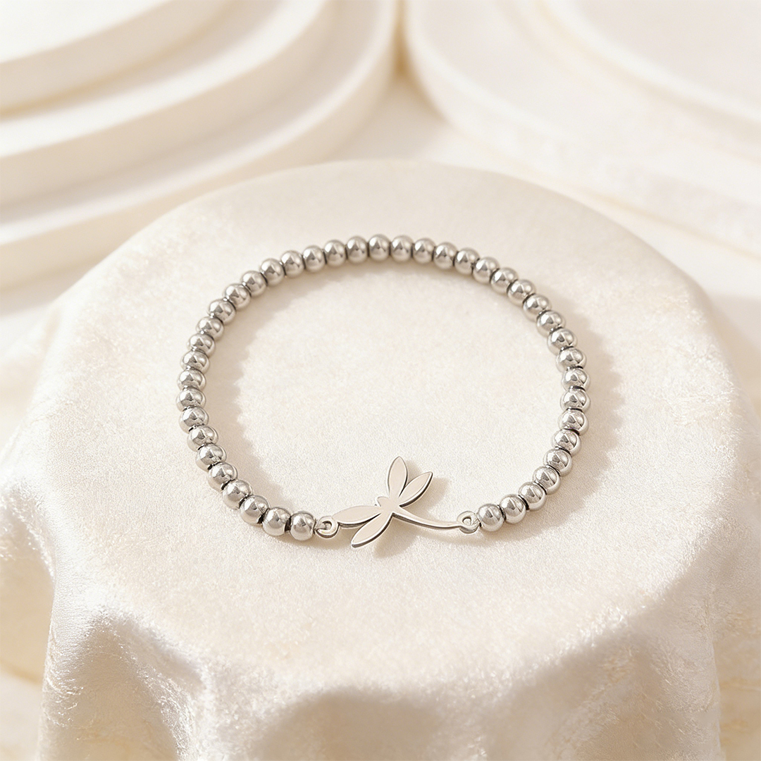 For Memory – Dragonfly Beaded Bracelet