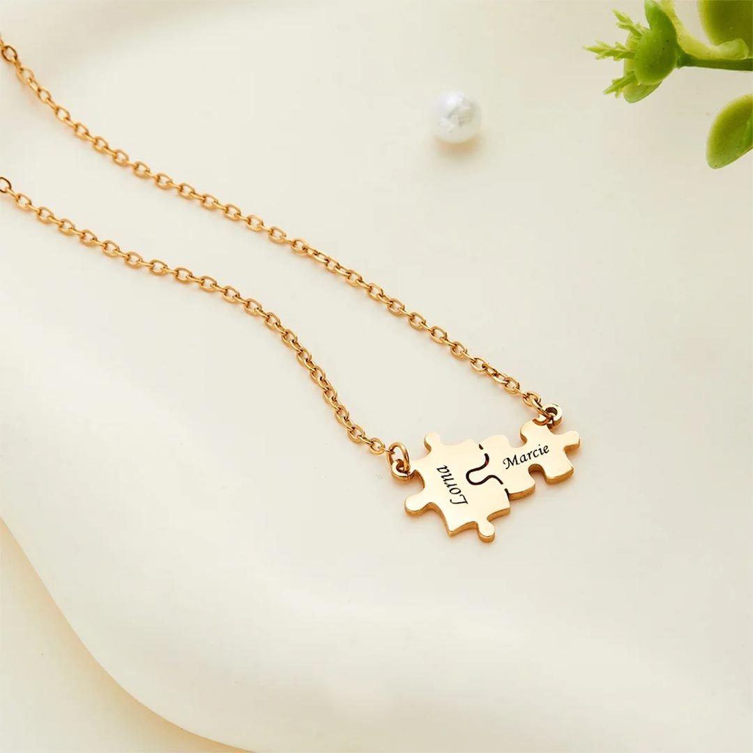 Personalized Name Puzzle Necklace
