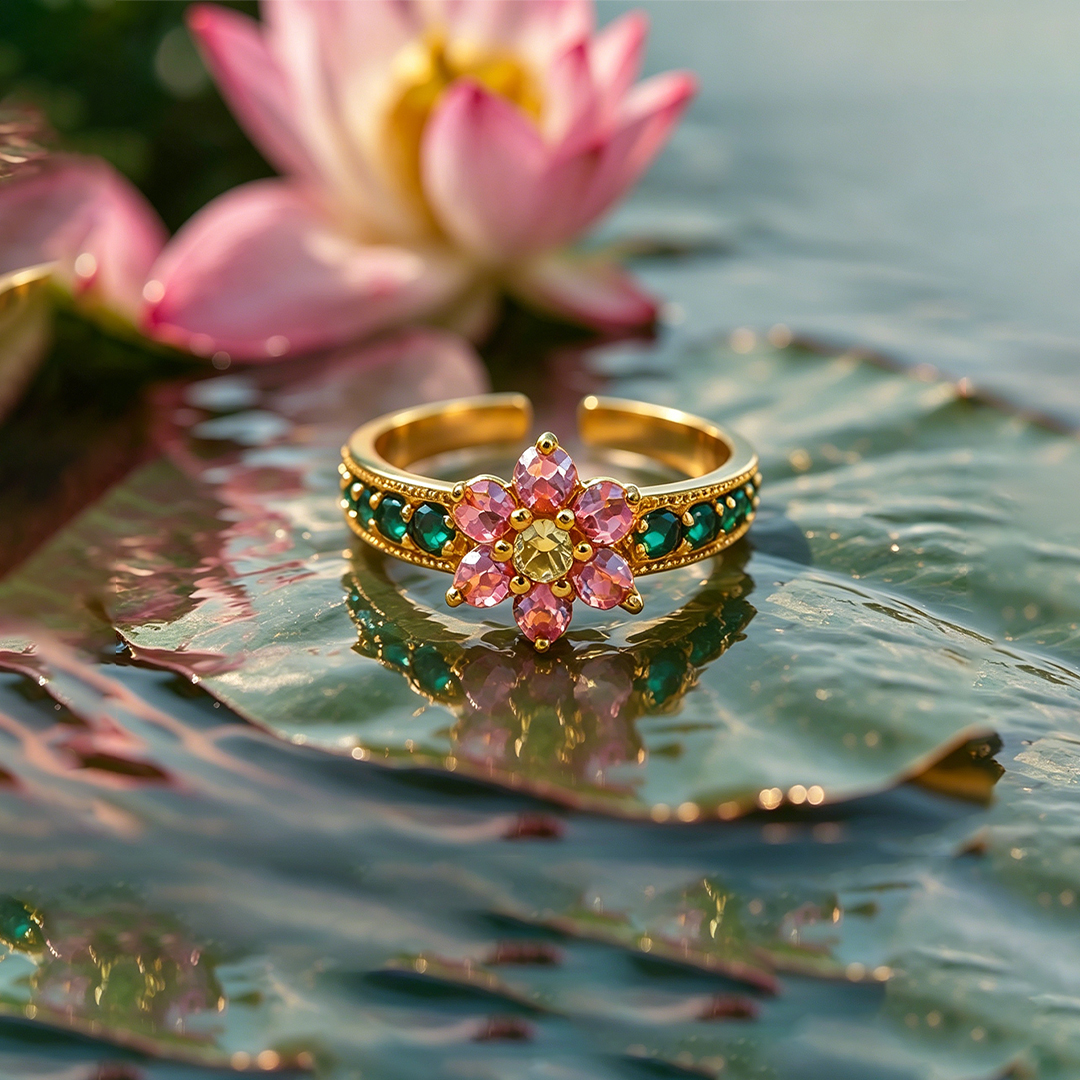Fuck It and Begin Again Lotus Ring