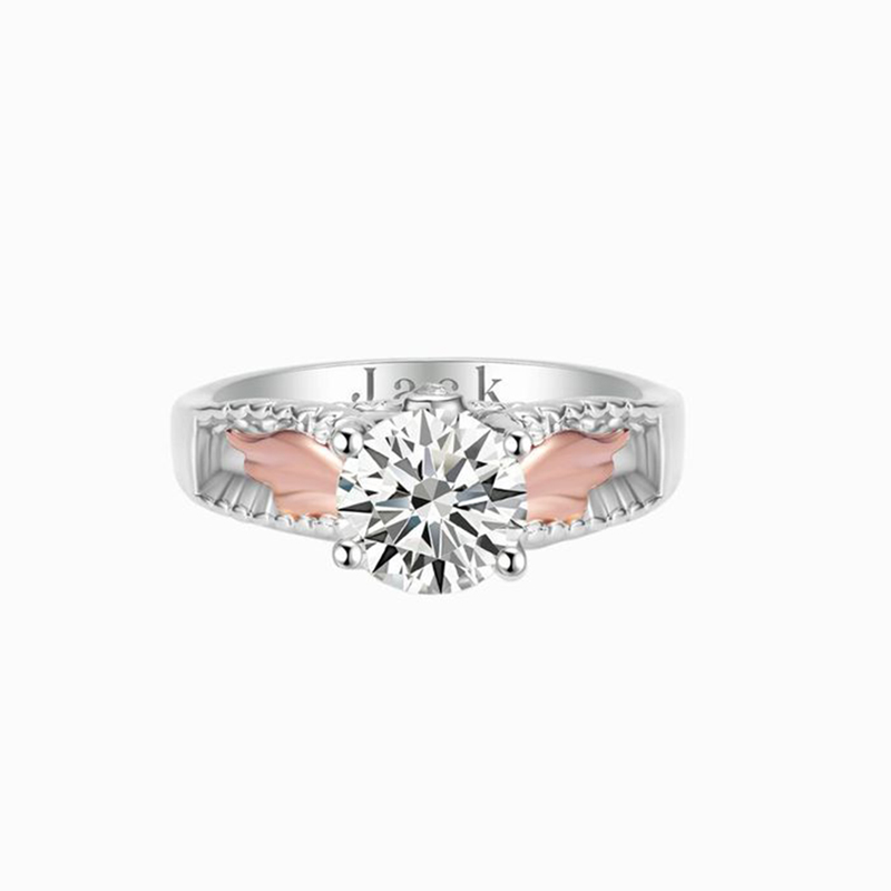For Memorial - I’m A Mother To A Son With Wings Diamond Wings Name Custom Ring