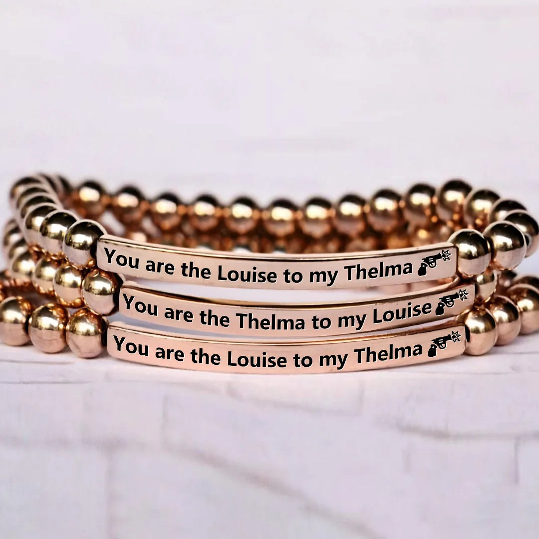 FOR FRIEND - RIDE OR DIE BEAD LETTERING BRACELET
