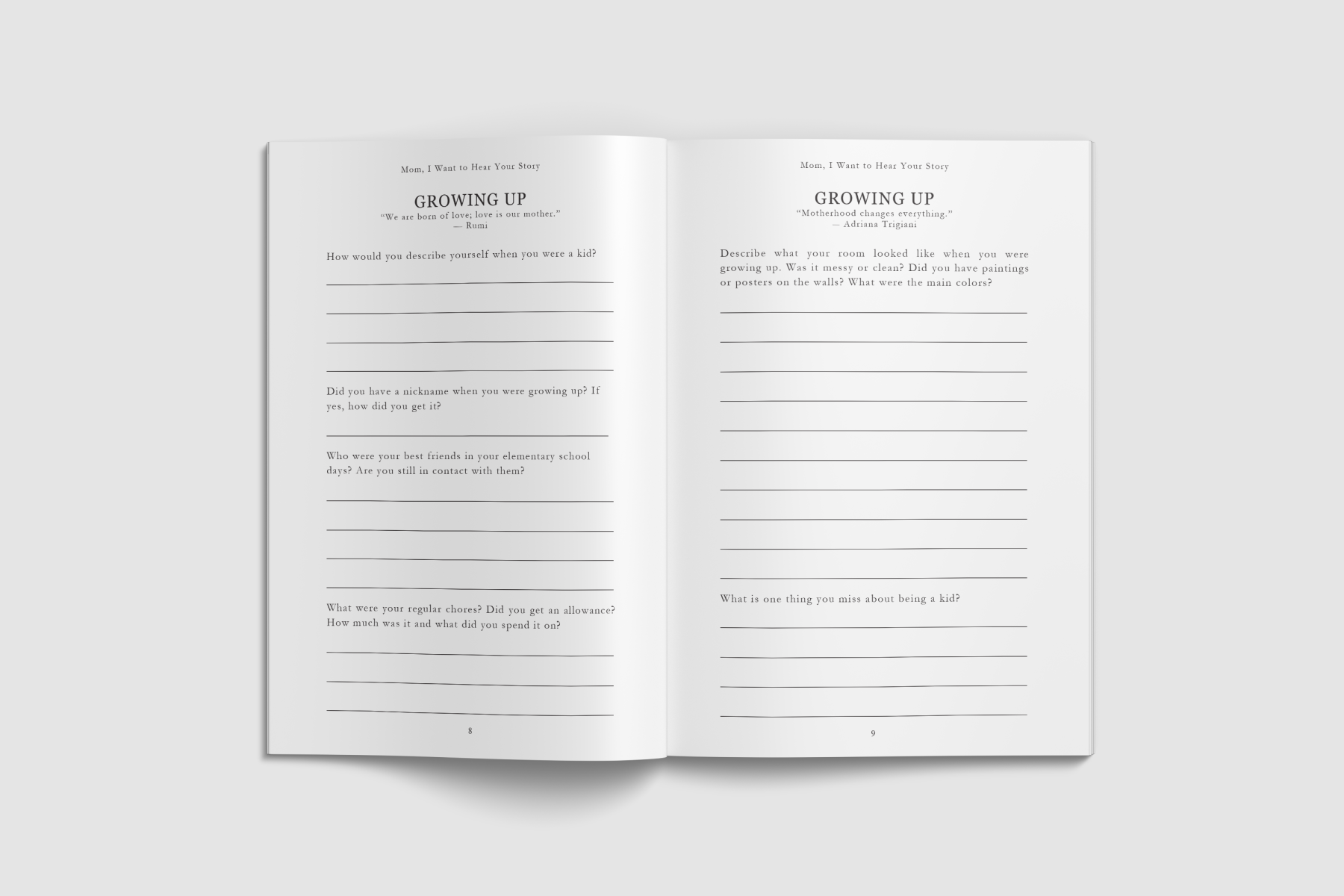 Mom, I Want to Hear Your Story - The Gift Your Mom Will Love!