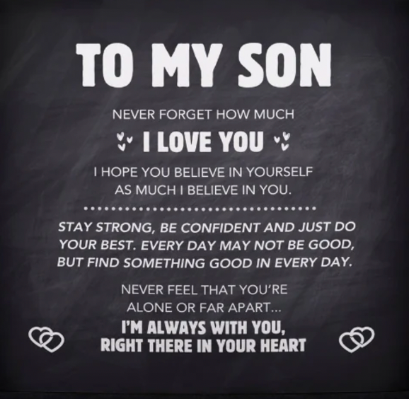 Son's Forever Connected Leather Bracelet Gift Set with Engraved Name