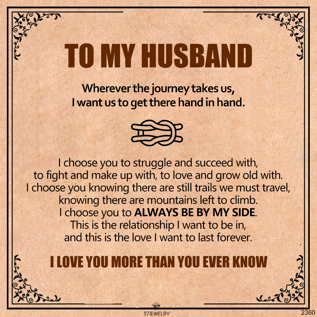 To My Husband - Forever Linked Bracelet