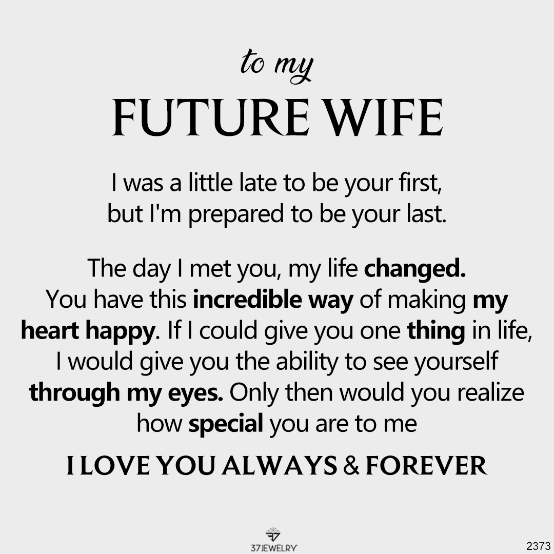 To My Future Wife - Forever Love Gift Set