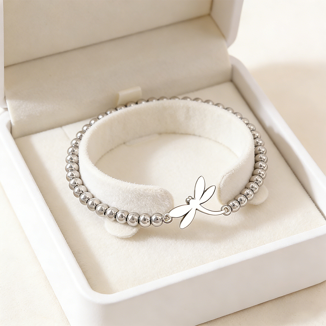 For Memory – Dragonfly Beaded Bracelet