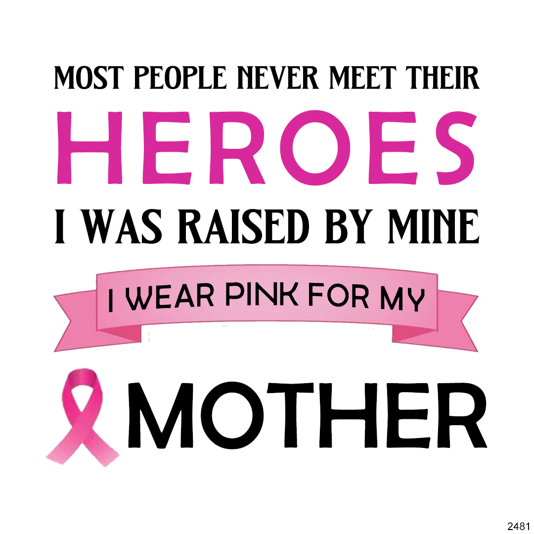 I Wear Pink For My Mother Sparkle Diamond Ring