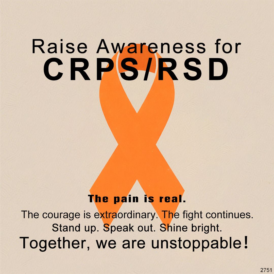 CRPS/RSD Awareness Orange Infinity Ring