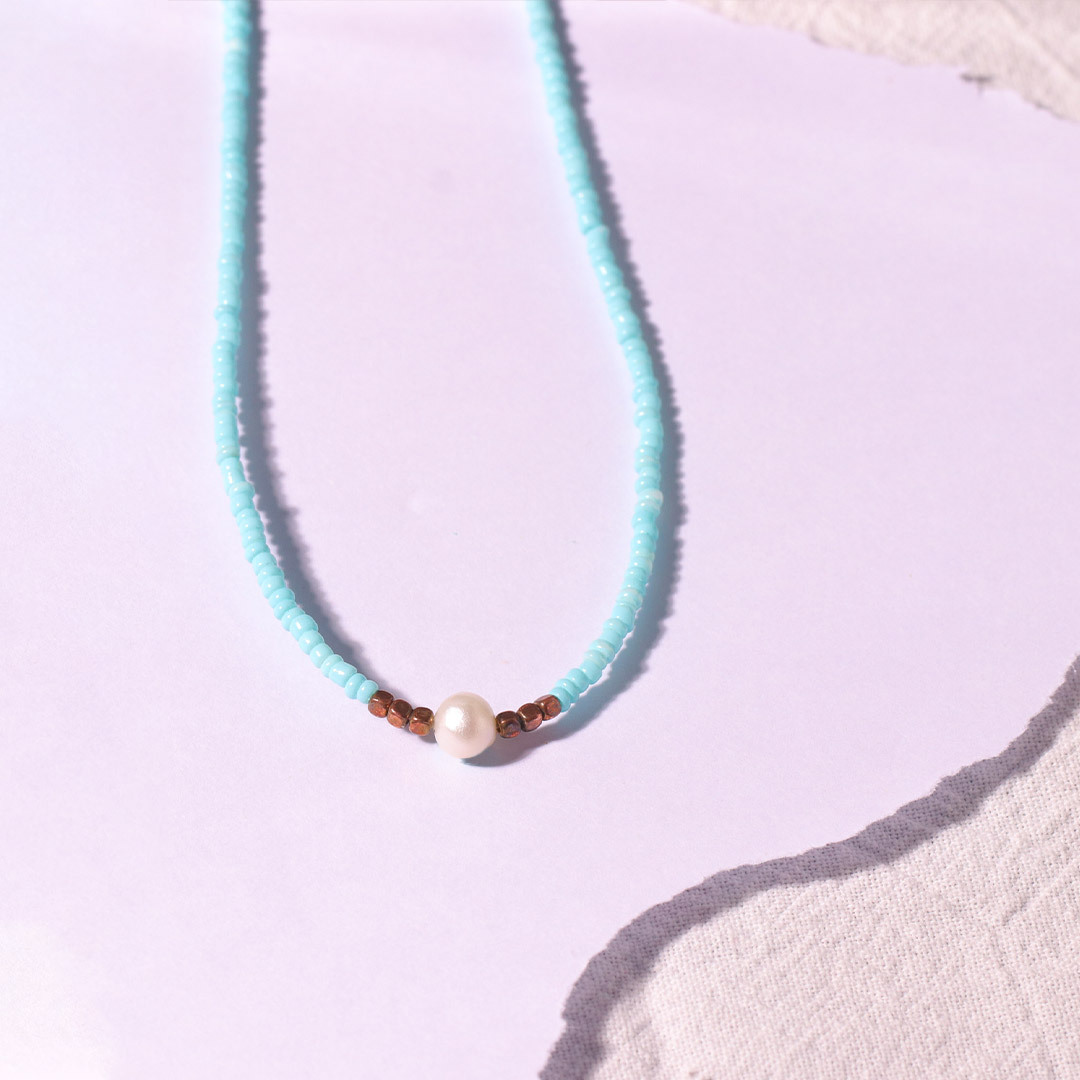 To my Daughter No matter how far you go, you'll always have my heart - pearl necklace