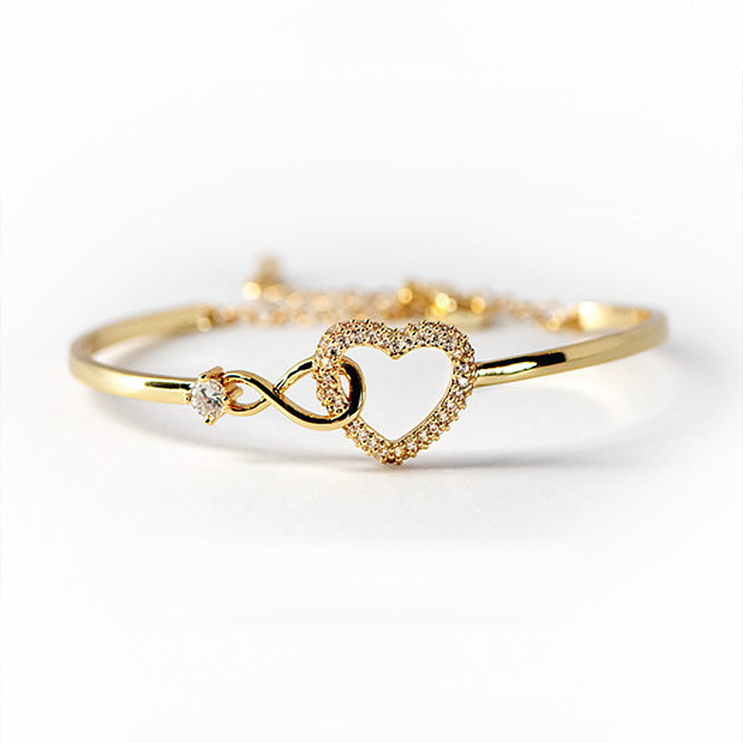 To my Daughter No matter how far you go, you'll always have my heart - Infinite Heart Bracelet