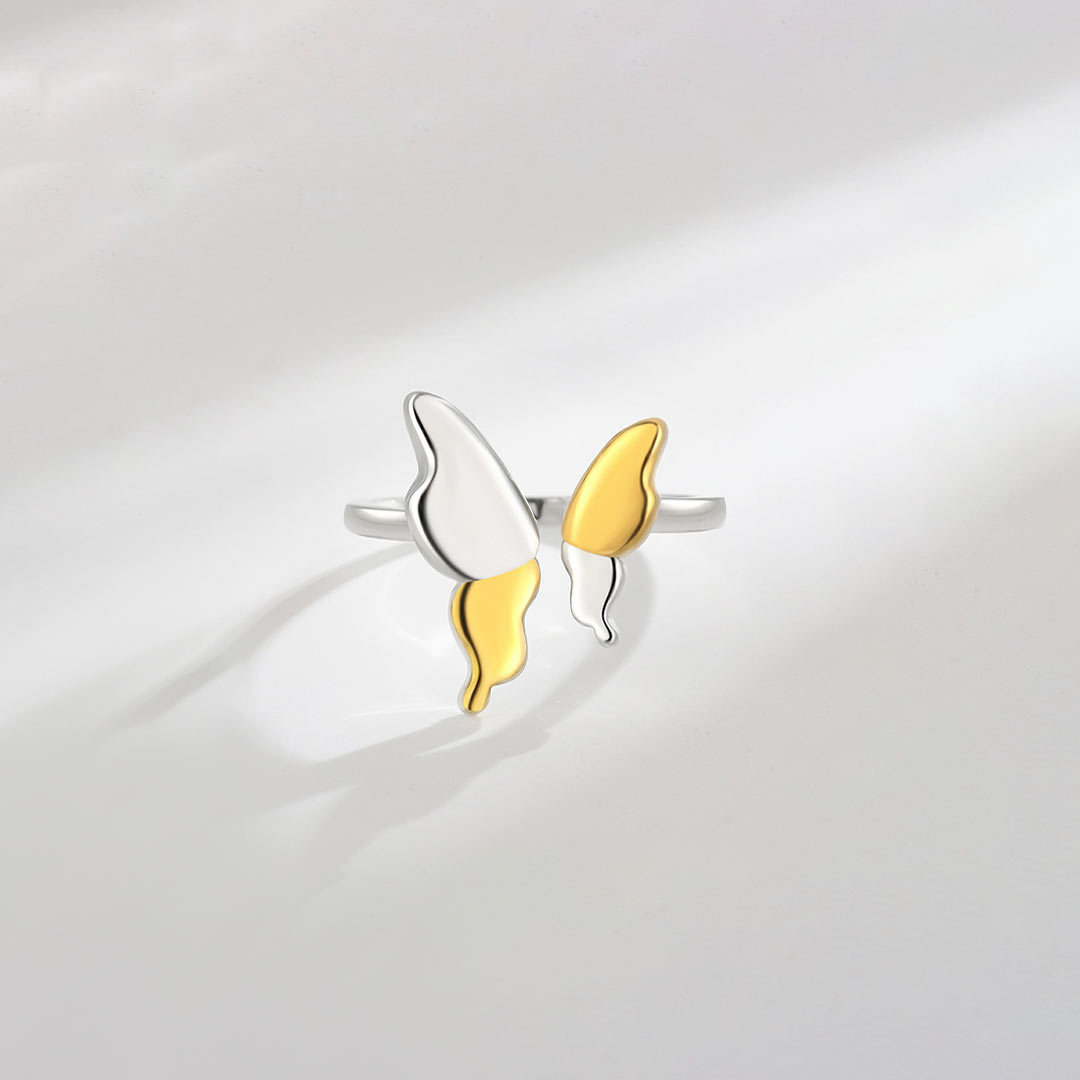 For Memorial-Butterfly open ring