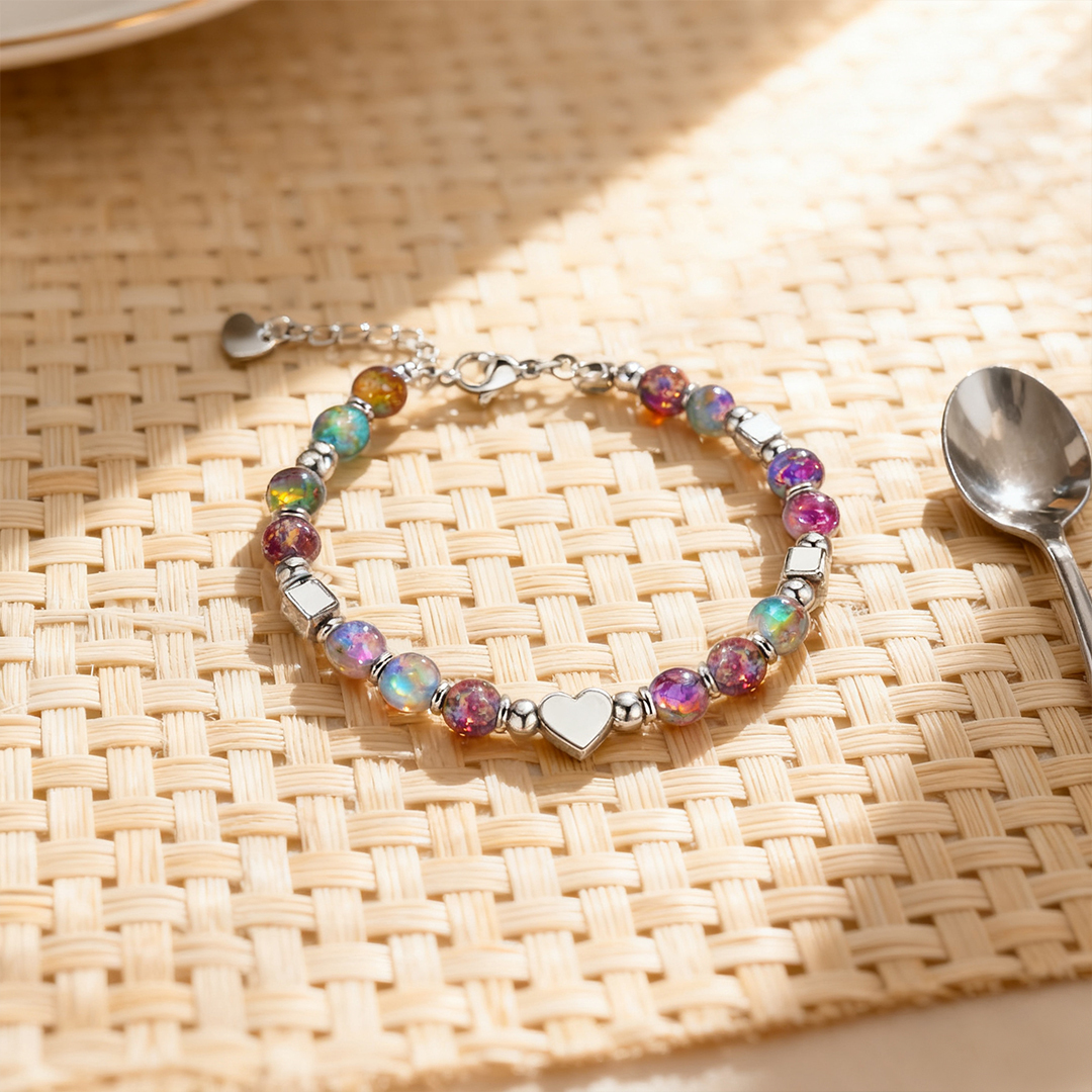 To My Granddaughter-Purple Heart Bracelet