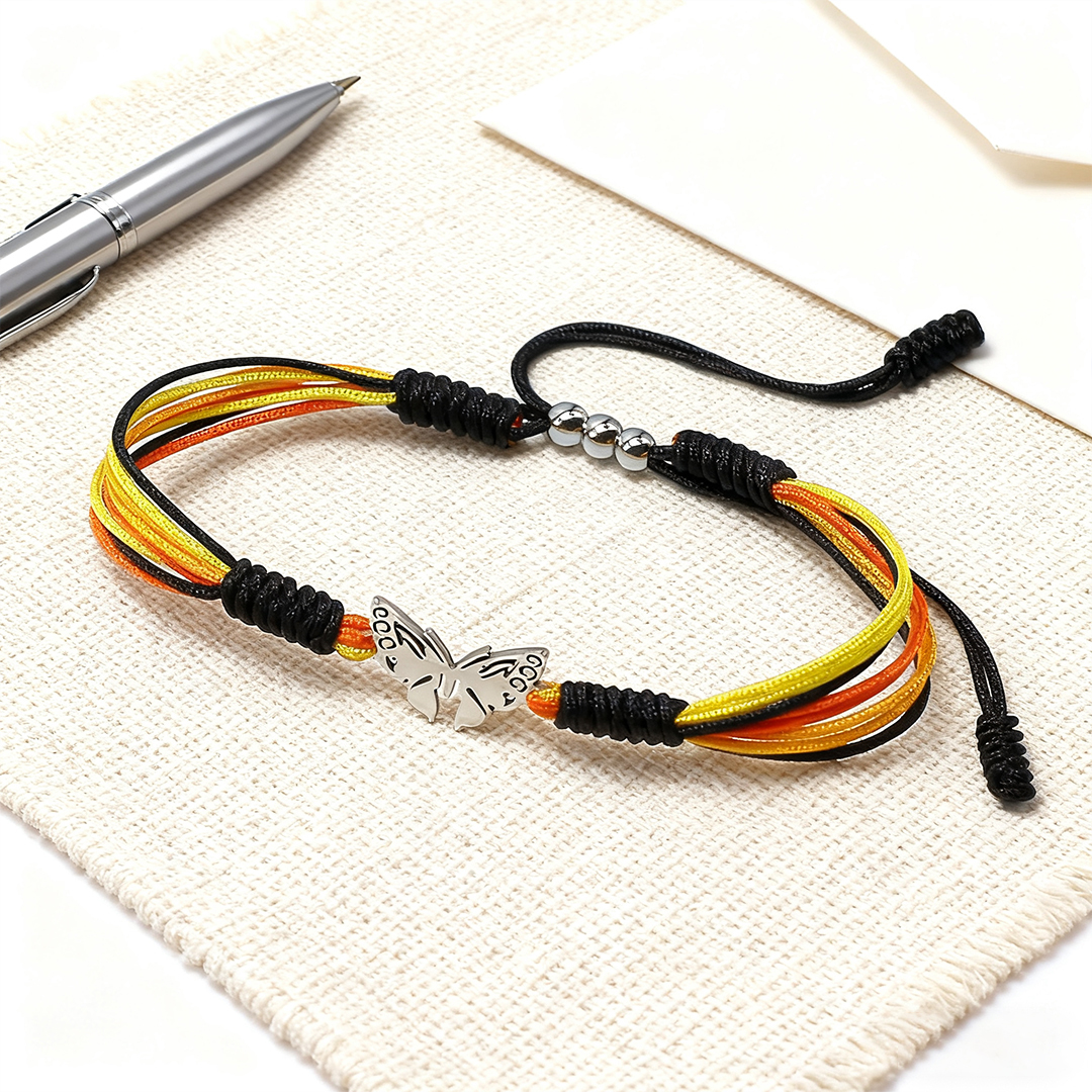 For Memorial -they fly with us every day Butterfly Bracelet