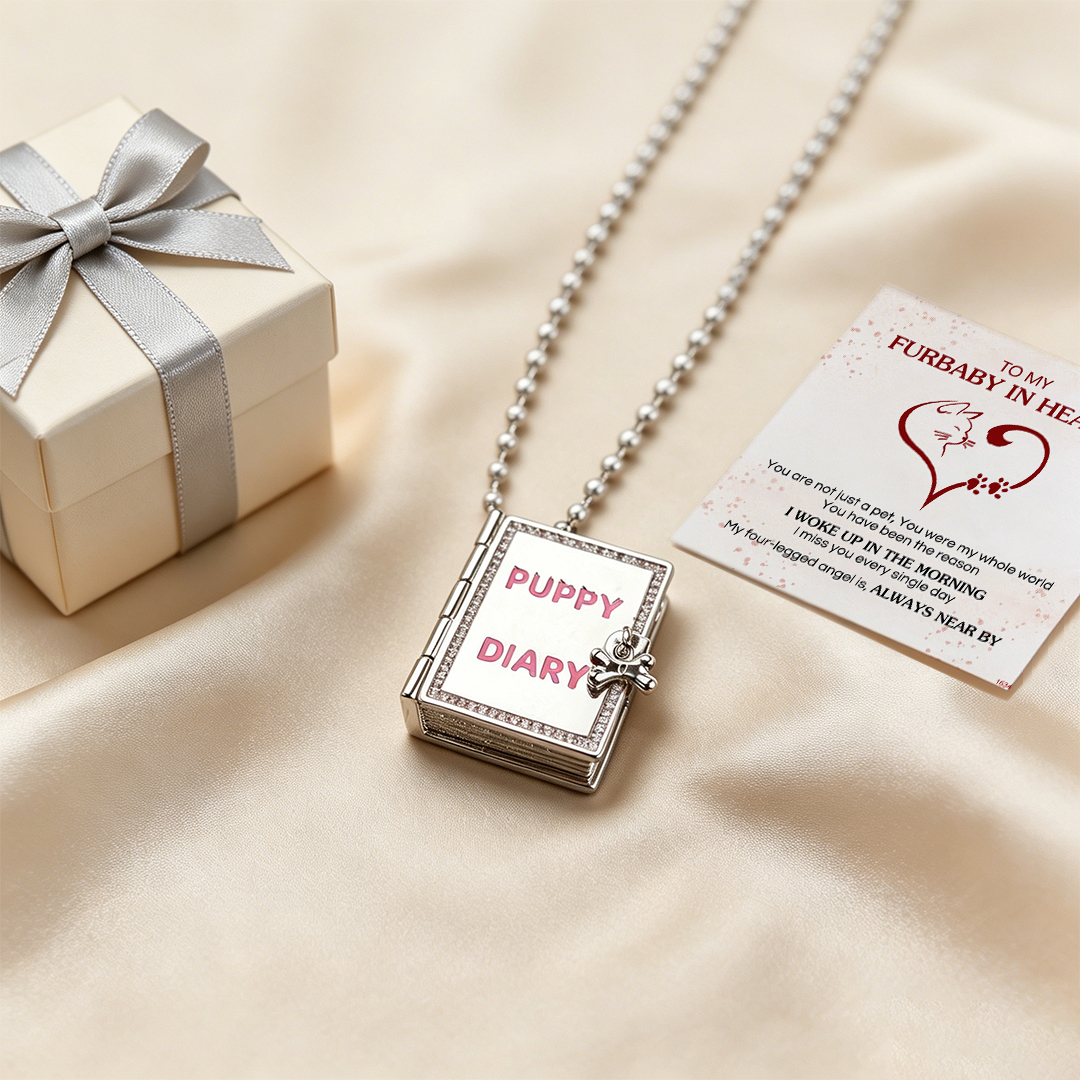 For Memorial-Puppy Diary Unboxing Necklace