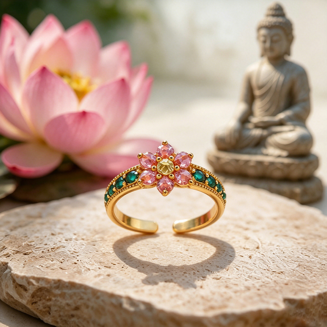 Fuck It and Begin Again Lotus Ring