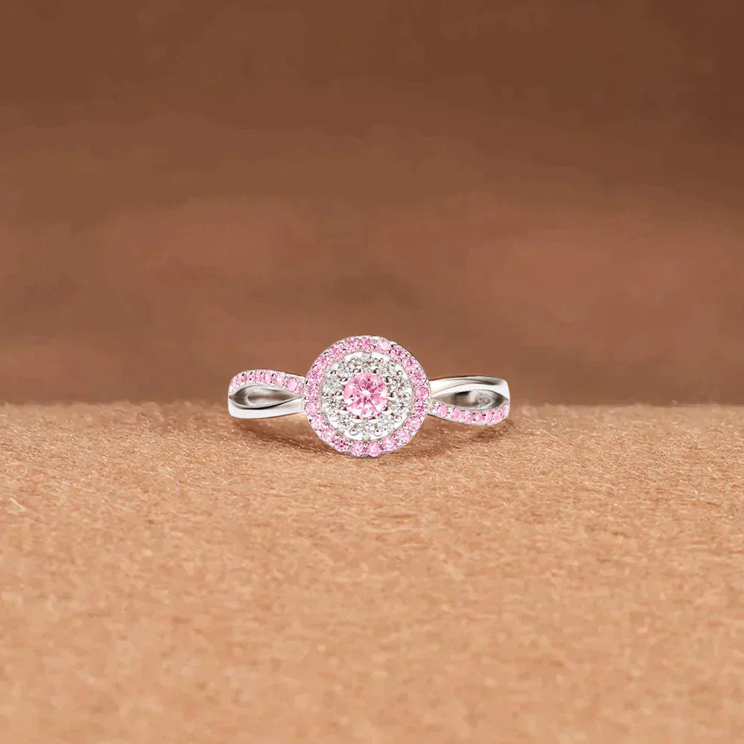 S925 Raise Awareness I Am Enough Circle Ring