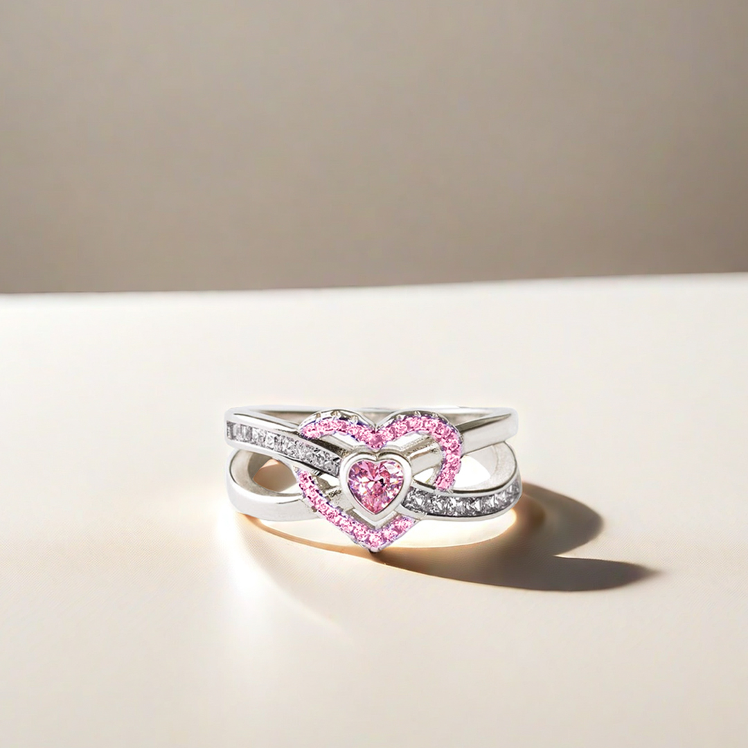 Awareness of breast cancer Infinite Love Ring