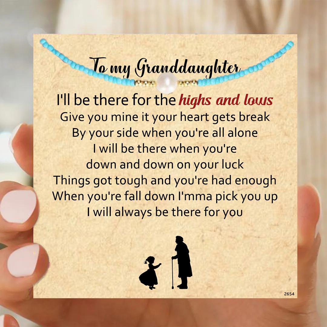 To my granddaughter-Pearl necklace
