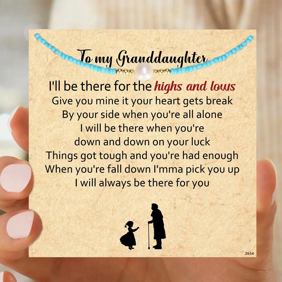 To my granddaughter-Pearl necklace