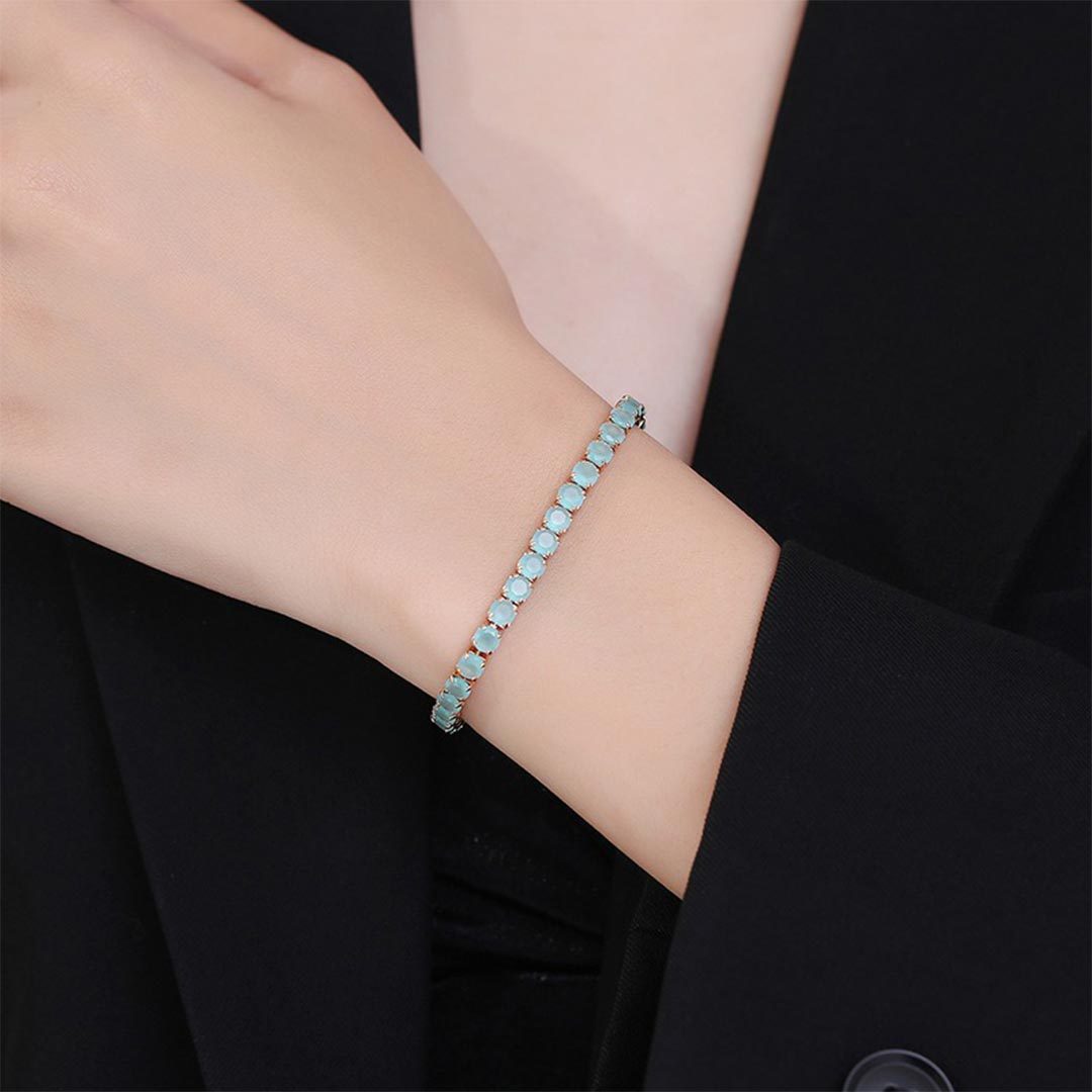 Ovarian Cancer Awareness Tennis Bracelet