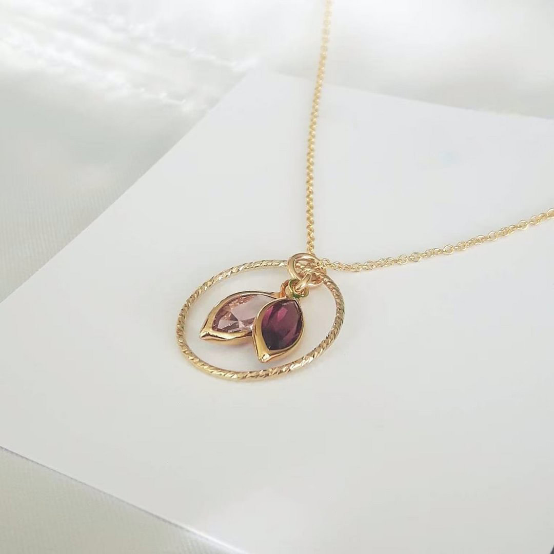 Personalized Family Birthstone Necklace
