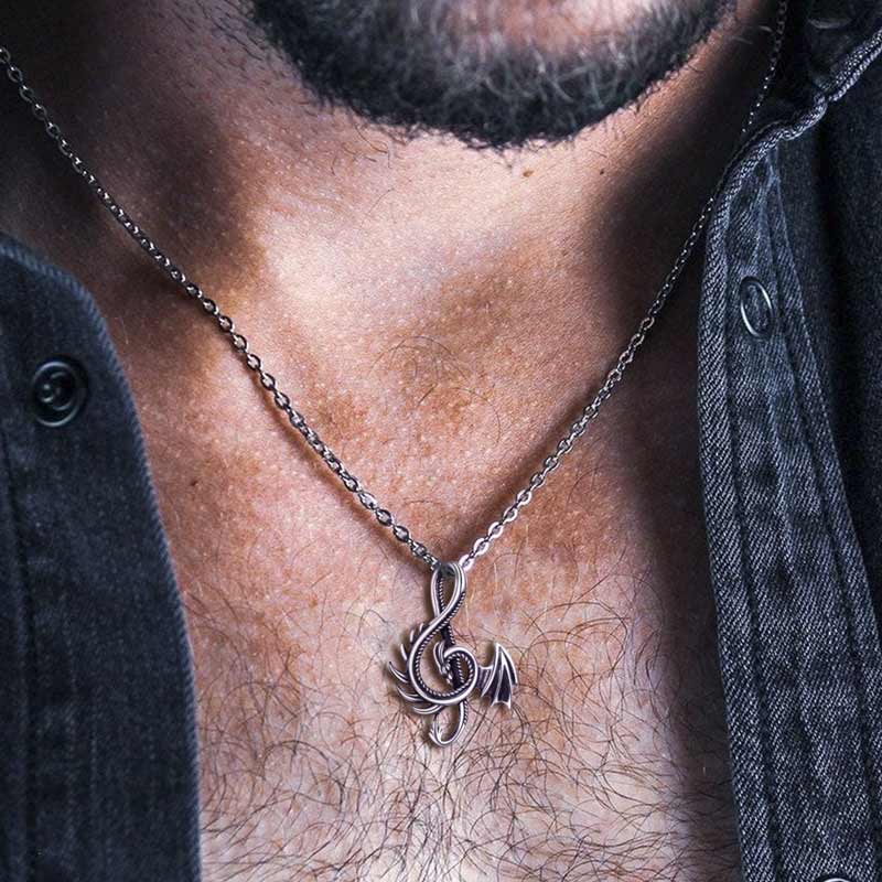 Be Confident Like a Dragon Dragon Necklace-37bracelet