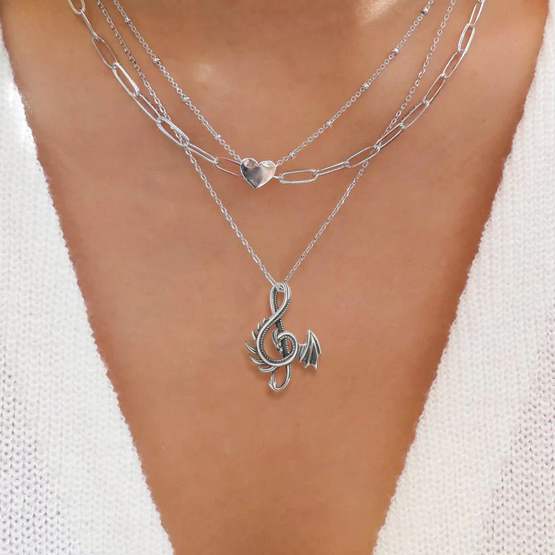 Be Confident Like a Dragon Dragon Necklace-37bracelet