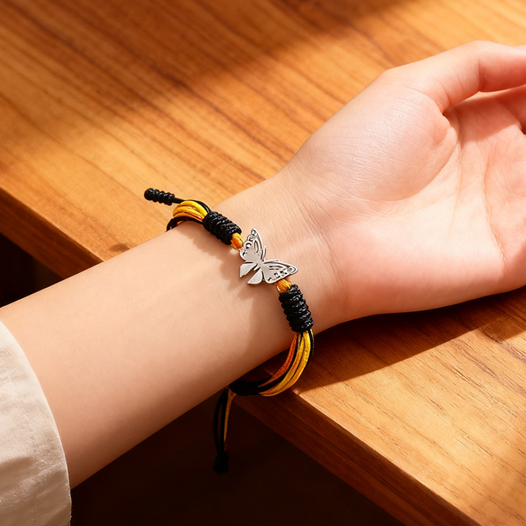 For Memorial -they fly with us every day Butterfly Bracelet