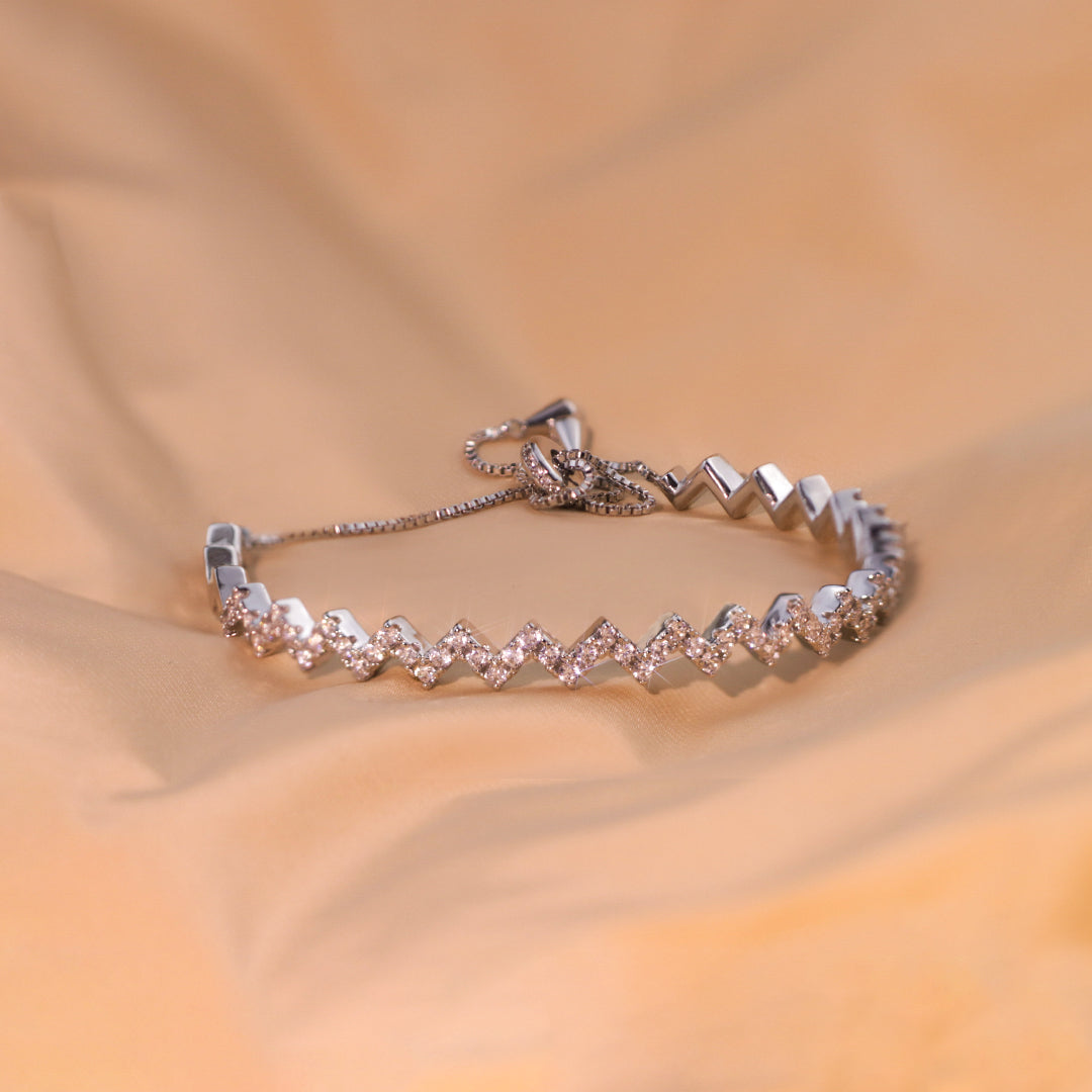 For Daughter - S925 I Will Be There For You Through Highs And Lows In Life Bracelet