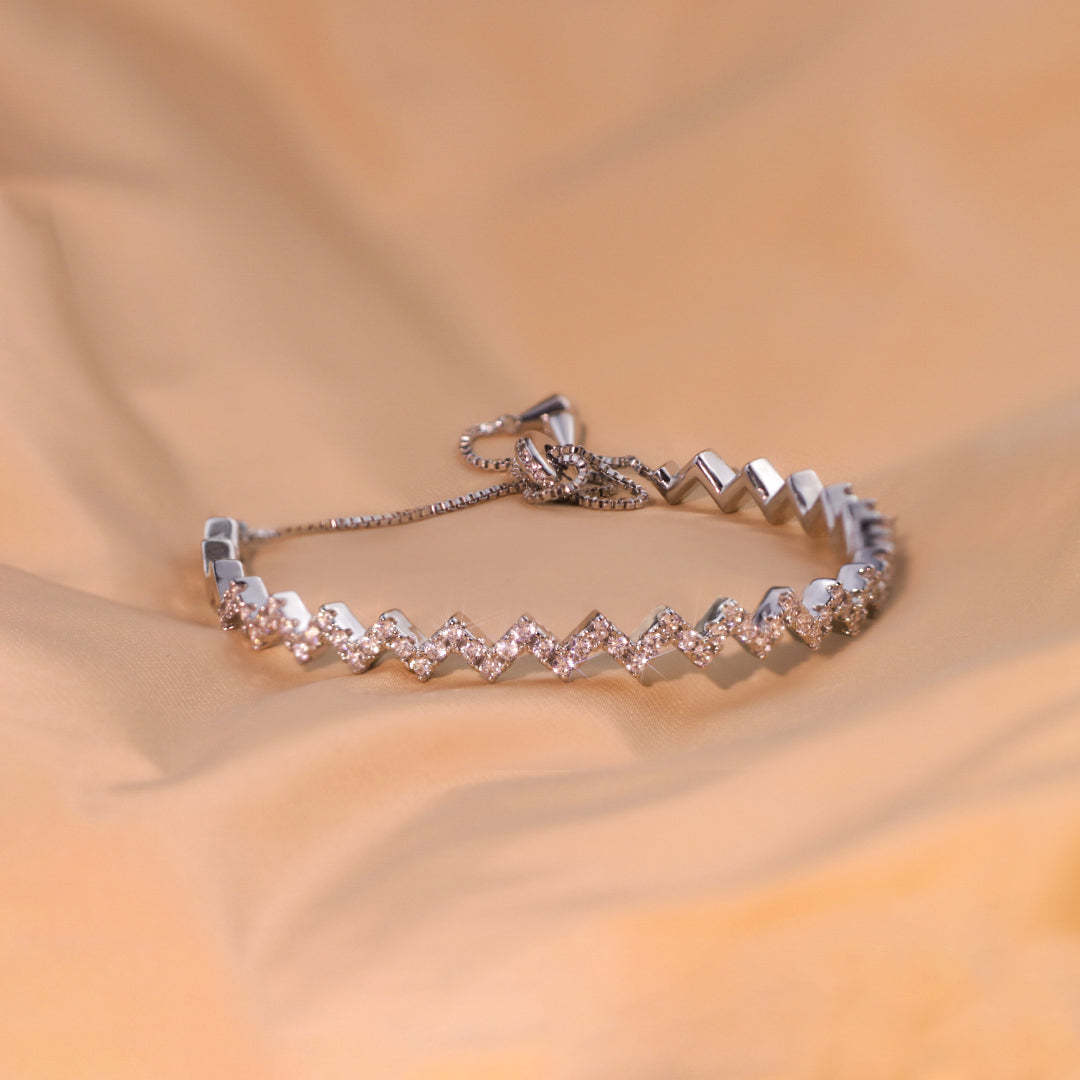 For Daughter - S925 I Will Be There For You Through Highs And Lows In Life Bracelet
